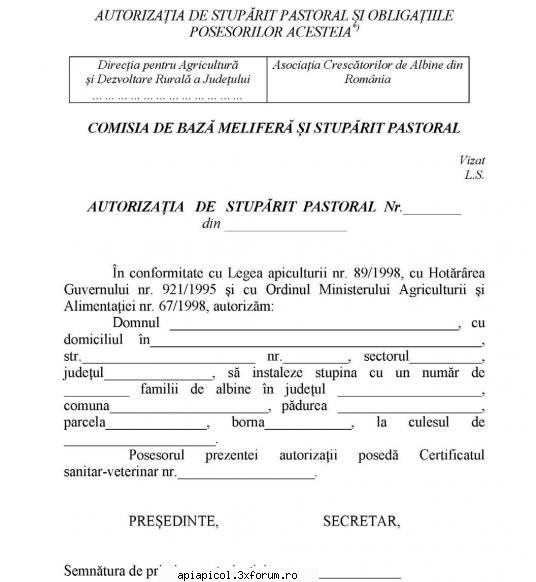 Legea nr - LEGEA APICULTURII - zbye - REVISTE / CARTI