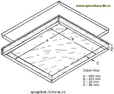 Schita stup vertical 10 rame + cat 1/2 - zbye - SCHITE   STUPI