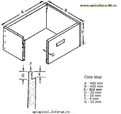 Schita stup vertical 10 rame + cat 1/2 - zbye - SCHITE   STUPI