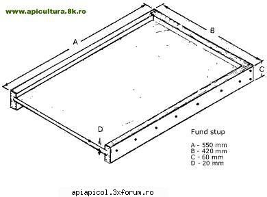 Schita stup vertical 10 rame + cat 1/2 - zbye - SCHITE   STUPI