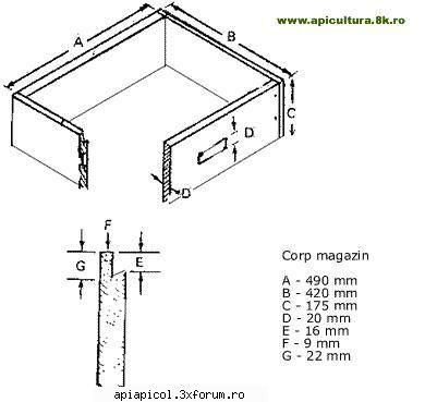 Schita stup vertical 10 rame + cat 1/2 - zbye - SCHITE   STUPI