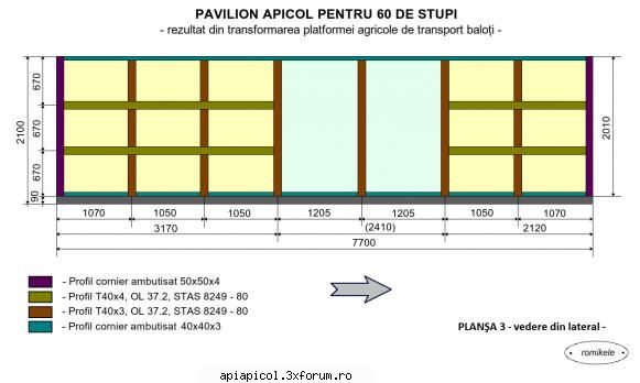 schita pavilion 60 stupi - zbye - SCHITE  PAVILION  APICOL